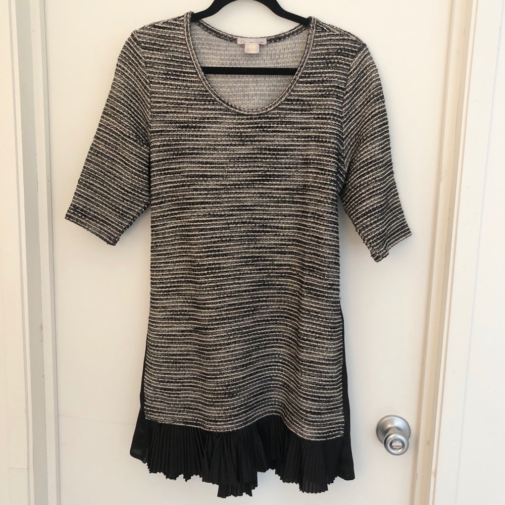 Tweed sweater dress